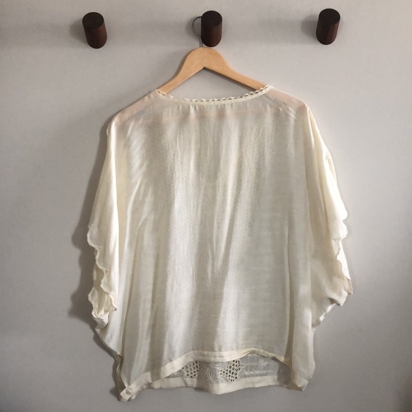 Embroidered Modal/Silk top - Picture 2 of 6